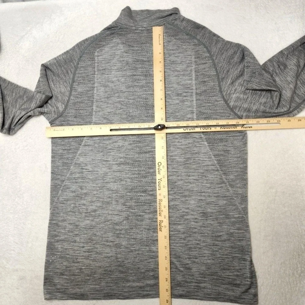 Lululemon Pullover Womens‎ Large Gray Swiftly Tech Quarter Zip Long Sleeve Golf